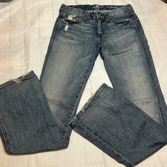 7FAM Flare Jeans 27 - Picture 1 of 9